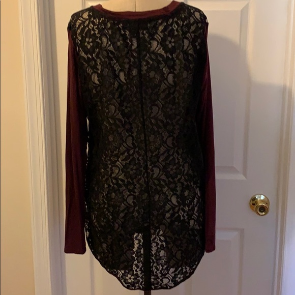 Apt. 9 Tops - Lace back tee